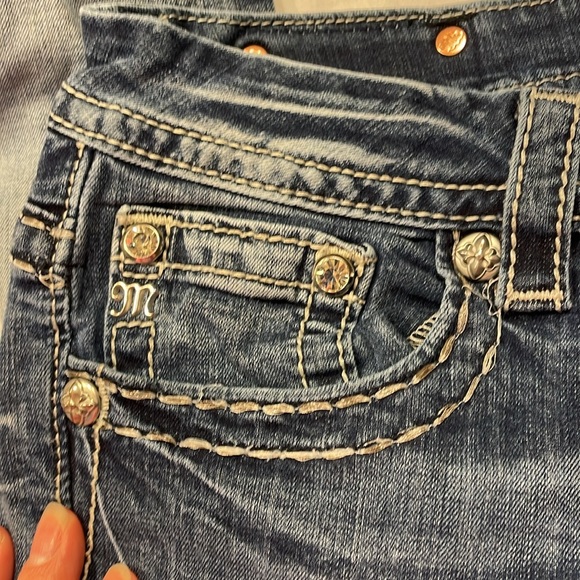 MissMe Boot Cut Jeans JE8033BR Size 31 - Picture 8 of 8